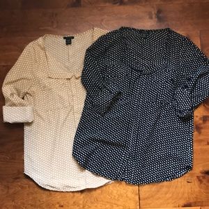 Set of 2 Polka Dot Blouses